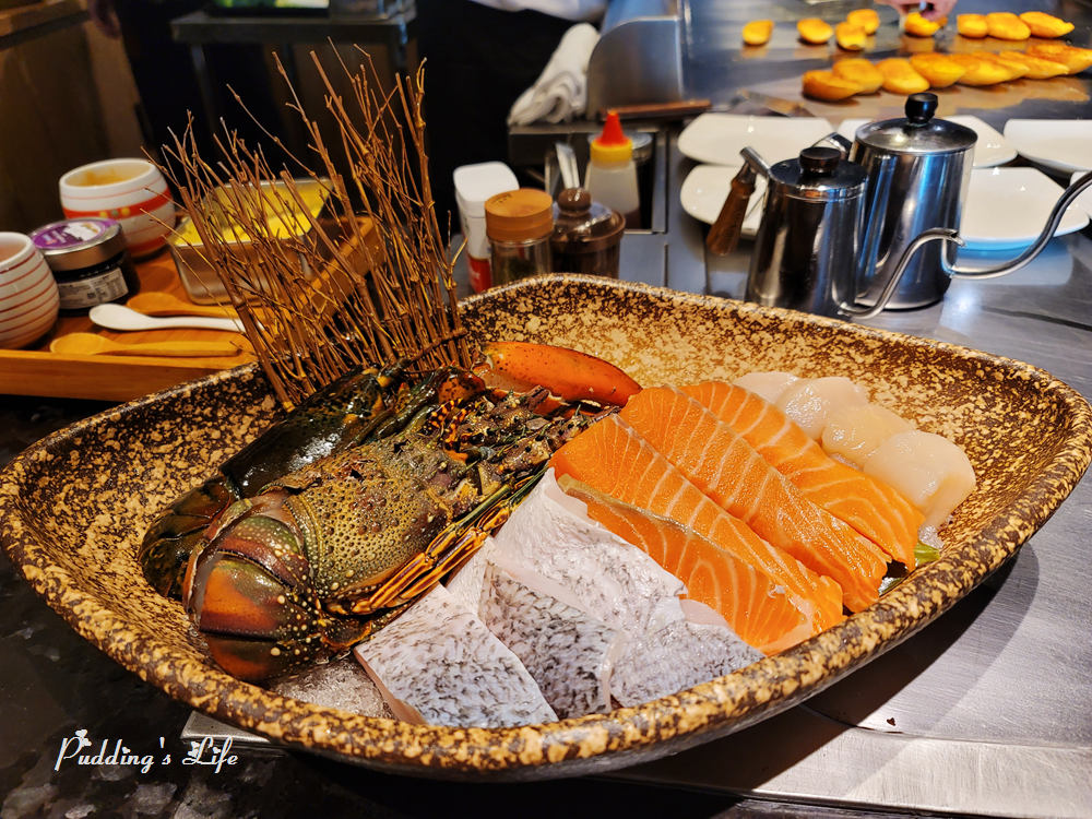 享廚鐵板燒-龍蝦鮮魚干貝