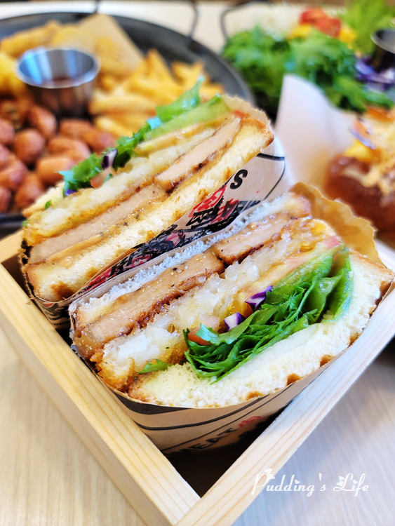 肉Sandwich-豬排花生薯叔三明治