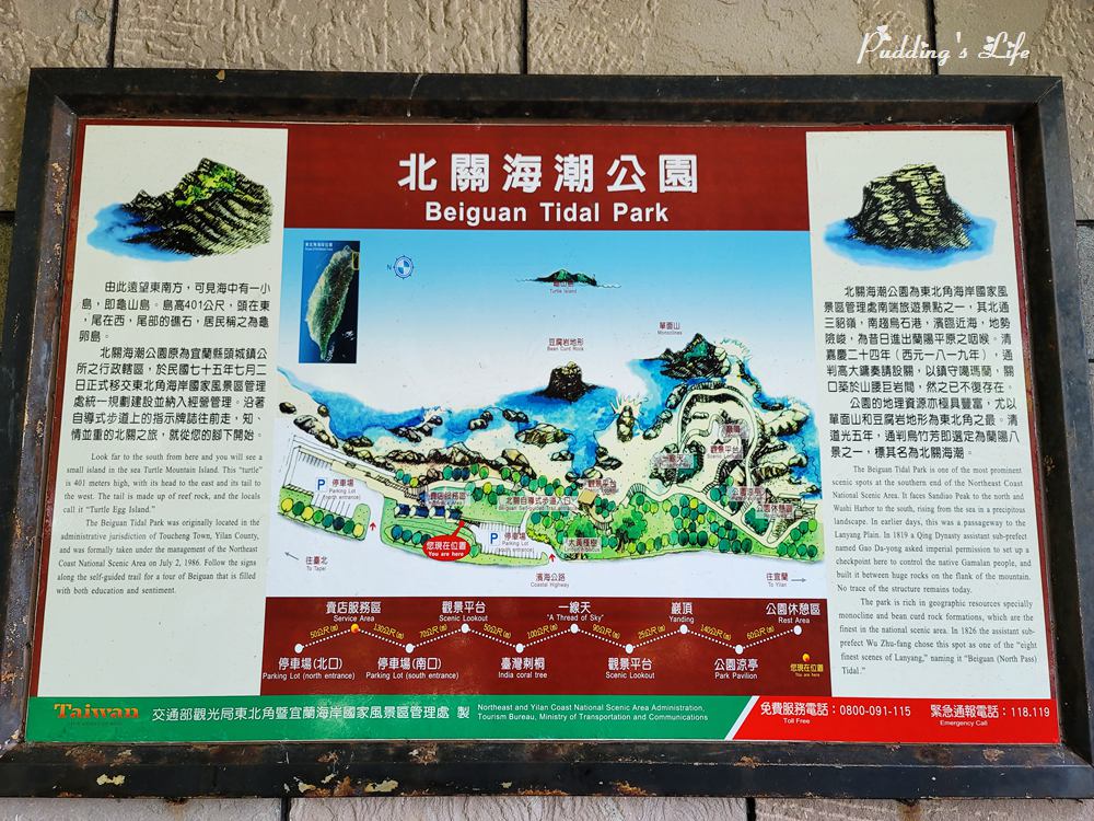 北關海潮公園-導覽圖