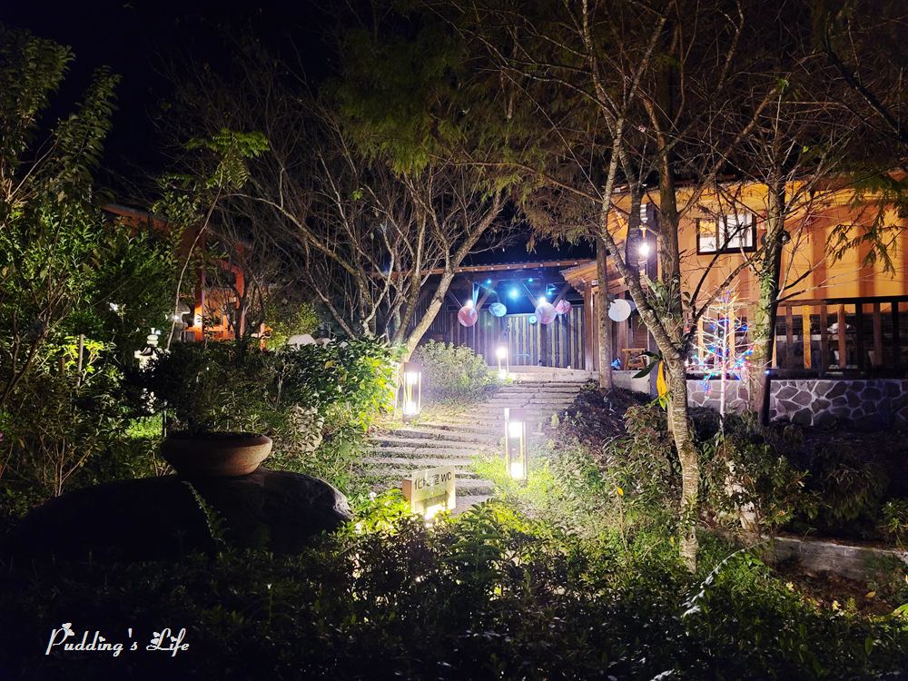 埔里夏都華蔓山林渡假會館-戶外庭園夜景
