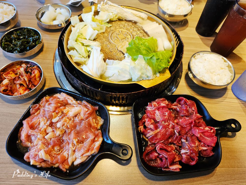 台中后里│朝鮮饌》韓國銅盤烤肉套餐.韓式炸雞.一人定食~麗寶Outlet韓式料理餐廳