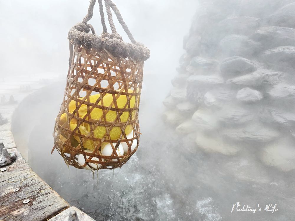 宜蘭太平山景點│鳩之澤溫泉煮蛋槽》用地熱煮溫泉蛋.溫泉玉米~順遊多望吊橋